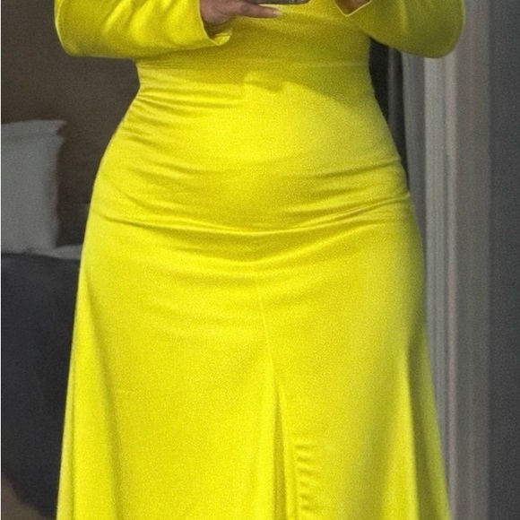 MSGM Dresses & Skirts - MSGM Radiant Yellow Long Sleeve Dress